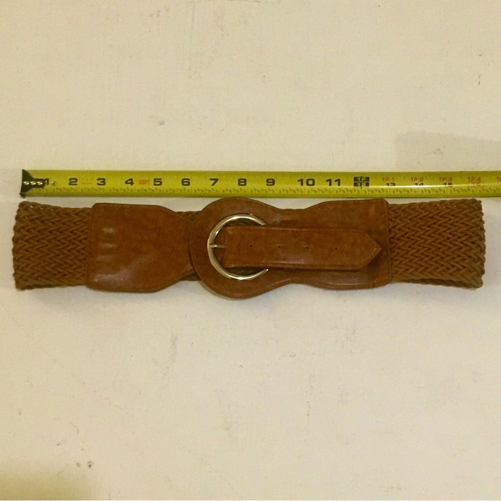 Boho Western Vegan Wide Mesh Belt - Picture 3 of 4